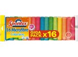 Collezione Di Panni Per La Pulizia In Microfibra Spontex 16 Pezzi 1 Pezzo