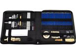 Set Da Disegno E Pittura Bolt Edge Da 80 Pezzi – Con Matite Colorate, Matite Di Grafite E Carboncino – Inclusi Temperino E Astuccio Da Viaggio