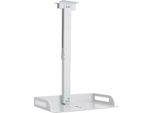 Supporto A Soffitto Per Proiettore, Lunghezza Regolabile 34-56 Cm, Portata 14 Kg, Dimensioni Vassoio 35X22 Cm, Bianco