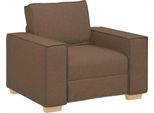 Vidaxl Poltrona Divano Marrone 100X78X84 Cm Tessuto