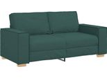 Vidaxl Divano A 2 Posti Verde Scuro 180X78X84 Cm Tessuto