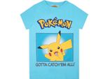 Pokemon - "Devi Prenderli Tutti!"" Maglietta Da Bambino NS7372 (146-152) (Blu)"