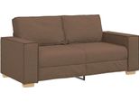 Vidaxl Divano A 2 Posti Marrone 180X78X84 Cm Tessuto