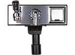 Hutterer & Lechner HL406E WG-UP Sifone DN40/50 Con Attacco Acqua Integrato. Rubinetto Di Uscita R 1/2 Inch E Up
