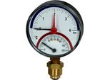 Termometro Jako Mano Fig H 30A Attacco Inferiore Da 1/2 Pollice Diam. 80 Mm