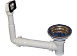 Hutterer & Lechner HL15U-90 Valvola Di Scarico Da 3 Pollici Con Troppopieno E Filettatura Di Collegamento Da 6/4 Pollici