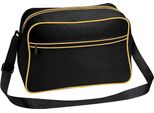 Bagbase - Borsa A Tracolla, Retrò, 18 Litri PC5929 (Taglia Unica) (Nero/Oro)