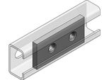 Piastra Filettata Mefa A 2 Fori, M10 Quadrato 65X30 Mm Gvz