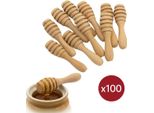 Set Cucchiaio Da Miele In Legno Di Faggio, 9,5 Cm, 50 Pezzi