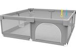 Parco Giochi, Tessuto Resistente, Facile Da Montare, Grigio Chiaro 1,6X2,0M