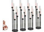 Candelieri, Design Elegante, Set Di 4 Per Eventi, Nero, 4 Pezzi