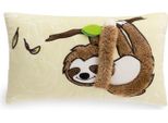 Nici Cuscino Per Bambini Bradipo Slobby 43X25Cm Marrone - Soffice Cuscino Per Gli Amanti Dei Peluche: Ideale A Casa, All'asilo O In Viaggio