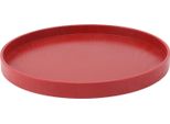 Vassoio Del Tè In Legno Vino Rosso Piatto Rotondo Del Tè Verde Tè Da Forno Piatto Di Servizio Per La Casa Del Tè 27Cm / 10.63In