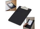 Cartella Di Legno Black Pad A5 Con Clip Silver