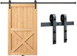 244 Cm Di Montaggio Per Porte Scorrevoli Sistema Per Porte Scorrevoli A J Con Binari A 2 Pezzi Portata 150 Kg Binario Di Scorrimento Ideale Per Porte Scorrevoli Con Spessore Di 32-45 Mm E Larghezza Di 1,12-1,32 M