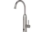 Teesa TSA4105 Rubinetto Con Scaldabagno Elettrico 3500 W, Acciaio Inox