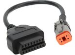 Moto 4Pin A 16Pin OBD2 Cavo Diagnostico Lettore Di Codice Convertitore Scanner Adattatore 12-24V