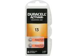 6 Batterie Duracell Activair 13 Per Apparecchi Acustici