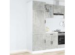 Syfax™ Armadio Da Cucina Lucca Grigio Cemento In Legno Multistrato