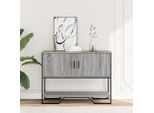 Syfax™ Tavolo Consolle Grigio Sonoma 100X35X74,5 Cm In Truciolato