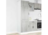Syfax™ Armadio Da Cucina Lucca Grigio Sonoma In Legno Multistrato