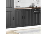 Syfax™ Mobile Base Lavello Lucca Nero In Legno Multistrato
