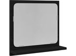 Syfax™ Specchio Da Bagno Rovere Nero 40X10,5X37 Cm Legno Multistrato