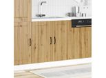 Syfax™ Mobile Base Lavello Lucca Rovere Artigianale Legno Multistrato