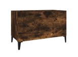 Syfax™ Mobile Porta Dischi Rovere Fumo 74,5X38X48 Cm Legno Multistrato
