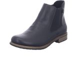 Rieker Donna Stivaletto Piatto Chelsea Boot Con Solette Morbide 74854, Misura:40 Eu, Colore:Nero