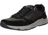 Camel Active Scarpa Bassa Stringata Da Uomo Nero-Grigio, Colore:Nero, Taglia EU:45