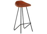 Syfax™ Sgabelli Da Bar 4 Pz Marroni In Vera Pelle