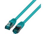 Cavo Patch RJ45 S/Ftp Cat. 6A Lszh Verde 1M
