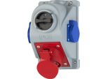 Nuova Serie Di Prese Con Interruttore "Combo-Pol"" 16A 400V 3P+Z+N, Presa 2X230V, Interruttore 0-1"