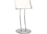 Metallo Tabella Segno Titolare Acciaio Inox Numero Di Tavolo Titolare Carta Immagine Memo Nota Stand Per Tavolo Centrotavola Buffet Matrimonio