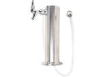 Impianto Di Spillatura Birra Con Rubinetto, Colonna In Acciaio Inox, Diametro 3 Pollici, Set Impianto Di Spillatura Birra Per Feste, Pub E Ristoranti, Colore Acciaio Inox