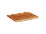 Syfax™ Piano Tavolo 90X80X2,5 Cm Rettangolare Legno Acacia Bordi Vivi
