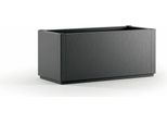 Vaso Per Piante Starwax Nero Rettangolare 80 Cm