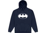 Batman - Felpa Con Cappuccio Logo Per Uomo/Donna Unisex PN178 (L) (Blu Navy)