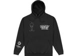 Looney Tunes - Felpa Con Cappuccio "80Th"" Per Uomo/Donna Unisex PN610 (3XL) (Nero)"
