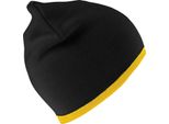 Result Winter Essentials - Berretto Reversibile Per Uomo/Donna Unisex RW9981 (Taglia Unica) (Nero/Giallo)