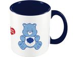Care Bears - Tazza Da Caffè "This Is My Happy Face"", Interno Bicolore PM10547 (Taglia Unica) (Bianco/Blu Chiaro/Blu Scuro)"