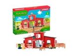 Farm World Große Farm mit Tieren & Zubehör, Spielgebäude