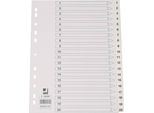 Q-Connect® KF00179 Indice Numerico - 1 - 20, Pp, A4, 20 Fogli, Bianco