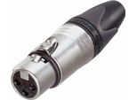 Neutrik - Connettore Cavo Xlr, Femmina A 3 Pin, Placcato Argento, Nichel