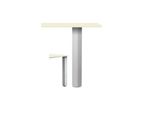 Naber Rhodos Base Quadrata In Alluminio. Altezza Gamba Di Sostegno, Acciaio Inox Colorato 700 Mm - Elemento Di Sostegno/Supporto