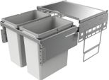 Naber, Cox® Base 2T 600-2. Cestino Per Rifiuti, Grigio Chiaro, Altezza 460 Mm - Cestino Per Rifiuti