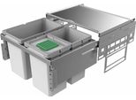 Naber Cox® Base 360 S/600-3, Contenitore Frontale Per Rifiuti, Senza Coperchio Organico, Grigio Chiaro, H 360 Mm 8012305