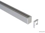 Profilo A Parete KesseböHmer Linero Mosaiq - Aspetto Acciaio Inox, Lunghezza 1200 Mm