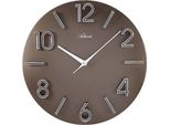 Atlanta 4397/3 Orologio Da Parete Analogico Al Quarzo Marrone Rotondo